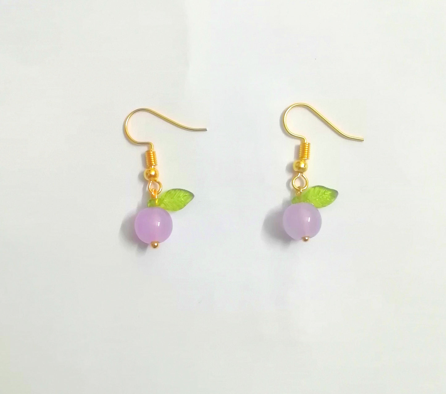 Purple Fruit Earring