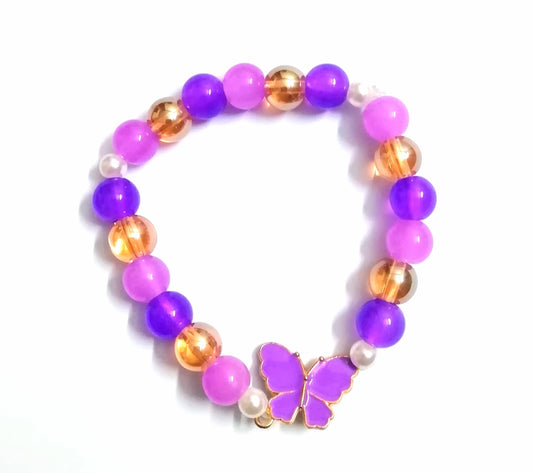Purple Butterfly Bracelet